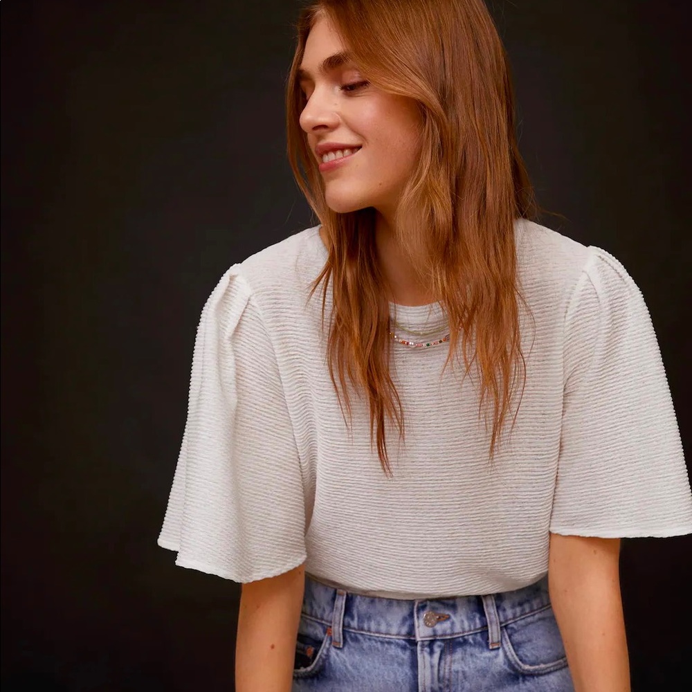 Mango pleated top